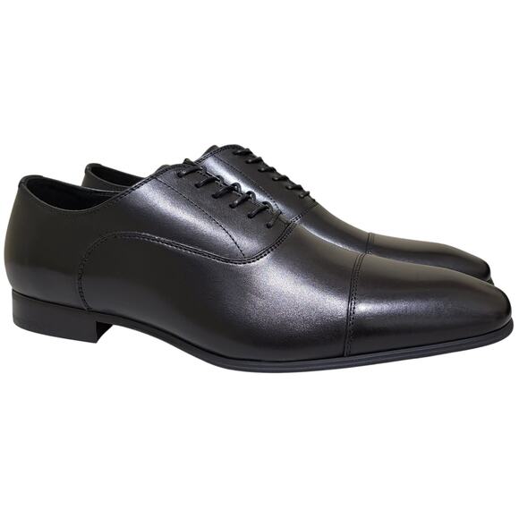 INC International Concepts Other - INC INTL Concepts Men Silas Cap Toe Dress Oxfords Size US 10M Black Leather